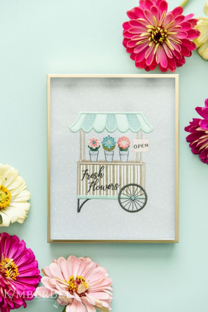 Kimberbell Digital Dealer 2023 - April: Fresh Flowers Design and / or Fabric KIT