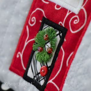 Jingle All the Way - Quilt Fabric KIT - Kim Christopherson - Kimberbell - Maywood Studios - Christmas Quilt Black or White Border