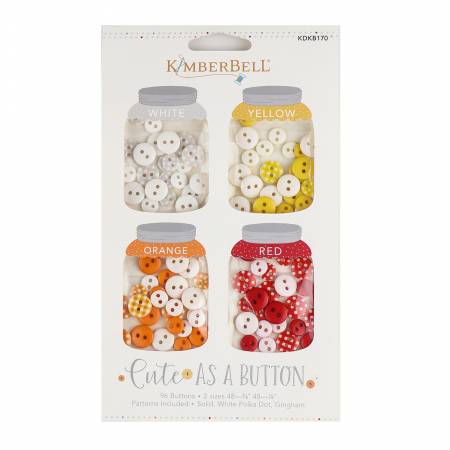 Kimberbell Cute As A Button White Yellow Orange and Red # KDKB170