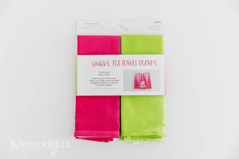 Ombre Tea Towel Set, Pink and Lime kdkb238