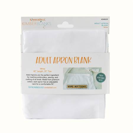 Adult Apron blank White Adjustable Neck kdkb239