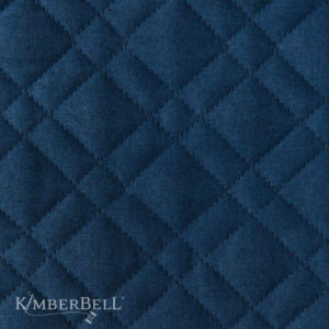 Kimberbell Quilted Pillow Blank Lumbar Cover Navy Linen 12" x 18" KDKB241