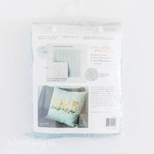 Load image into Gallery viewer, Kimberbell Quilted Pillow Blank Lumbar Cover Mist Linen Square 18&quot; x 18&quot;  KDKB243