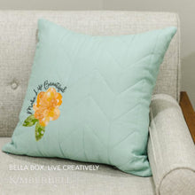Load image into Gallery viewer, Kimberbell Quilted Pillow Blank Lumbar Cover Mist Linen Square 18&quot; x 18&quot;  KDKB243