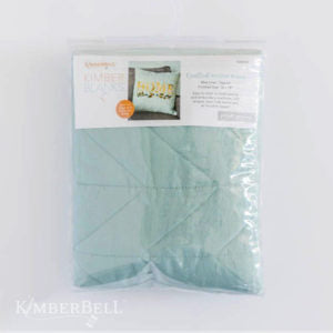 Kimberbell Quilted Pillow Blank Lumbar Cover Mist Linen Square 18
