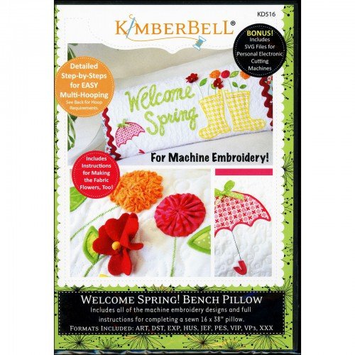 Kimberbell Bench Pillows - Machine Embroidery Version