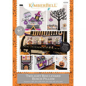 Kimberbell Twilight Boo-Levard Bench Pillow Machine Embroidery CD KD594