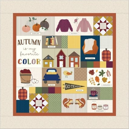 Kimberbell Falling for Autumn Quilt Fabric kits CUT IN OUR STORE - ITEMS SOLD SEPARATELY - USE THE DROP DOWN TO MAKE YOUR SELECTION
