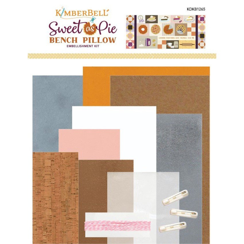 Kimberbell KDKB1265 Sweet as Pie Bench Pillow Embellishment Kit