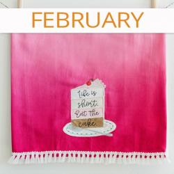 February Kimberbell Blanks FULL KIT Life Is Short Eat The Cake with Video