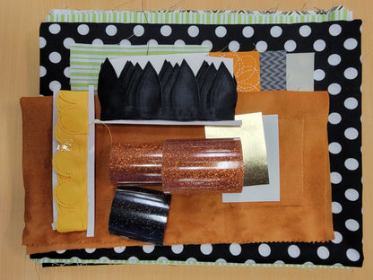Kimberbell Home is Where the Haunt is Pillow FABRIC KIT with Embellishment Kit
