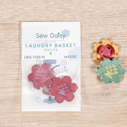 Sew Daisy Laundry Basket Quilts Spool Caps in Various Colors