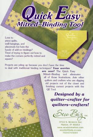 Sew Biz Quick-Easy Mitered Binding Tool # MBT100
