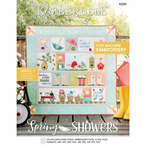 Kimberbell Spring Showers Quilt Embroidery CD KD811