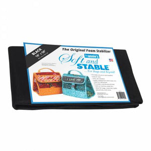 Soft and Stable Black 100% Polyester Foam Stabilizer 18in x 58in # PBASS1018
