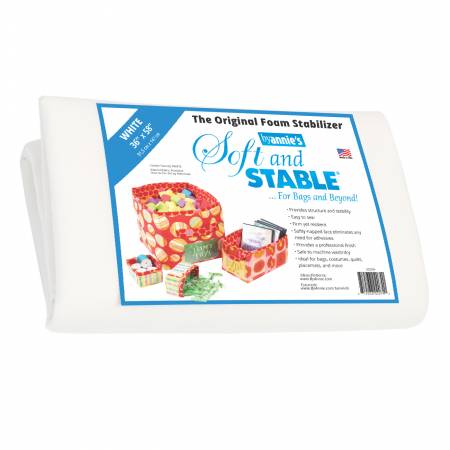 Soft and Stable White 100% Polyester Foam Stabilizer 36in x 58in byAnnie's # PBASS2036