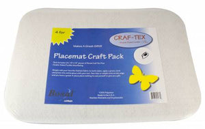 Bosal Placemat Craft Pack 13in x 18in Rectangle with Rounded Corners 4pk # PM-1B