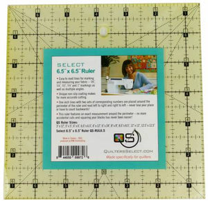 Quilters Select Non-Slip Ruler 6-1/2in x 6-1/2in # QS-RUL6.5N