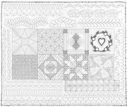 Machine Quilting Skillbuilder Panels by Renae Allen # RGA502 and RGA503-1