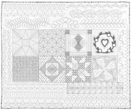 Machine Quilting Skillbuilder Panels by Renae Allen # RGA502 and RGA503-1