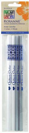 Roxanne Quilter's Choice Marking Pencils 2 ea Silver & White # RX-BPEN-M
