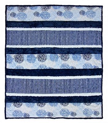 Shannon Fabrics Cuddle Kit Crazy8 Moonlight Blues