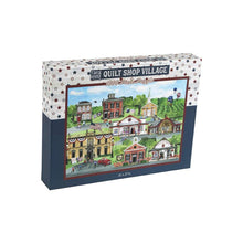 Load image into Gallery viewer, Tara Reed Quilt Shop Village Puzzle 1000 pieces 20 x 27 in.