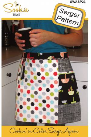 Sookie Sews Cookin' in Color Apron Serger Pattern SWASP23