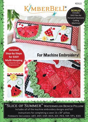 Kimberbell Bench Pillows - Machine Embroidery Version