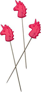 TPUNICORNPINS Tula Pink Unicorn Head Straight Pins 30 ct.