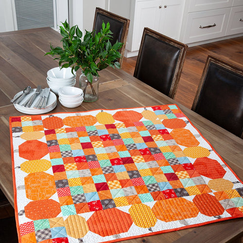 Zoom Class: Riley Blake Table Topper for October- Pumpkins Squared by Lori Holt