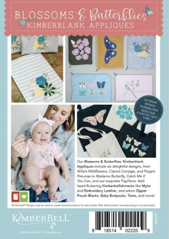Kimberbell Blossoms & Butterflies: Kimberblank Appliques KD598