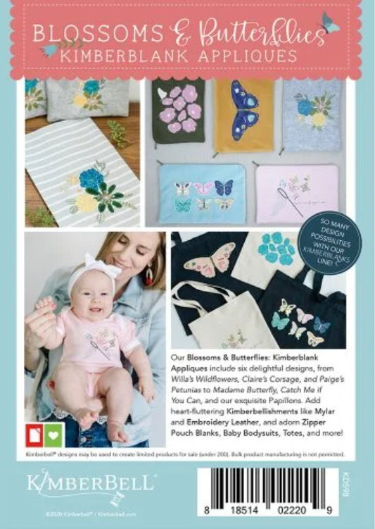 Kimberbell Blossoms & Butterflies: Kimberblank Appliques KD598