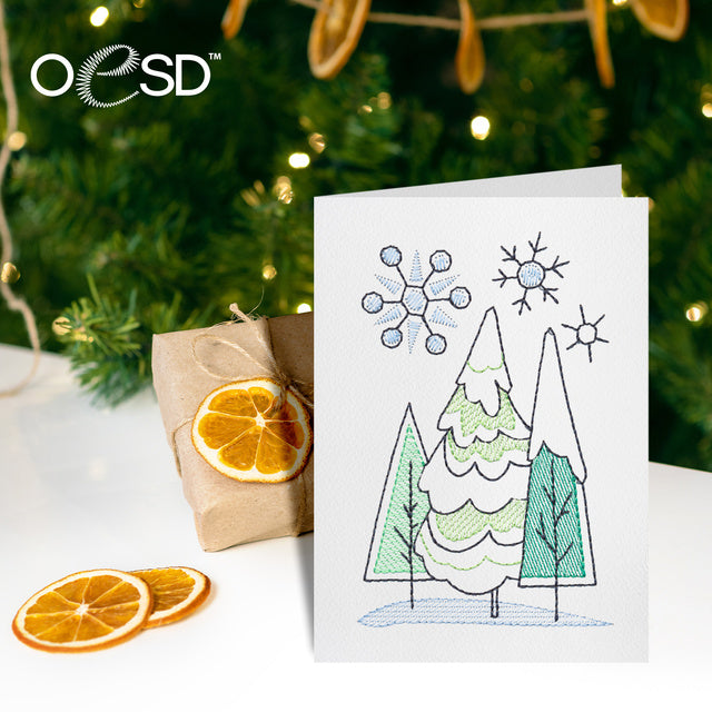 OESD Winter Sentiments Card Collection CD No 12895