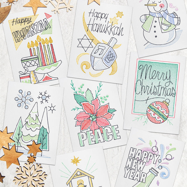 OESD Winter Sentiments Card Collection CD No 12895