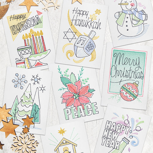 OESD Winter Sentiments Card Collection CD No 12895