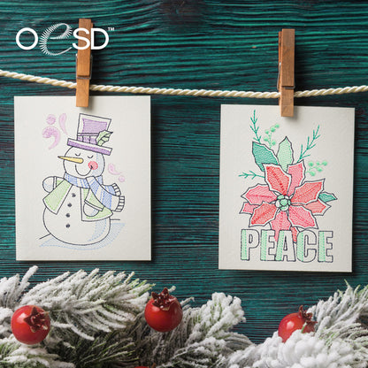 OESD Winter Sentiments Card Collection CD No 12895