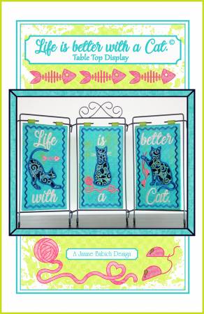 Janine Babich Life is Better with a Cat Table Top Display # JBDCAT