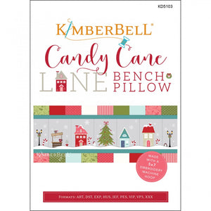 KD5103 Candy Cane Lane Bench Pillow KimberBell Machine Embroidery CD