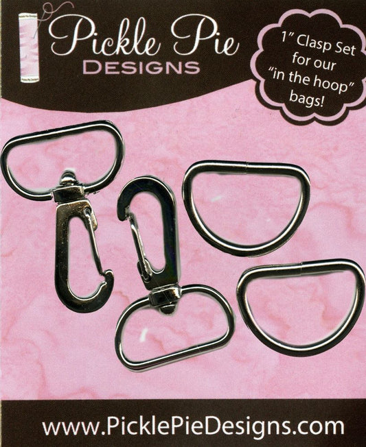 Pickle Pie Designs Clasp and D Ring Set 1/2" or 1"