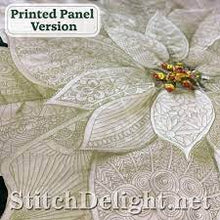 Load image into Gallery viewer, Zoom Class: Embroidering the Hoffman Holiday Poinsettia Panel Using Stitch Delight Designs for Luminaire / Solaris / Dream / Destiny Machine 2/6/25 10am-1pm PST