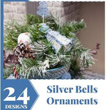 Load image into Gallery viewer, OESD Silver Bells Ornament NO. 12808