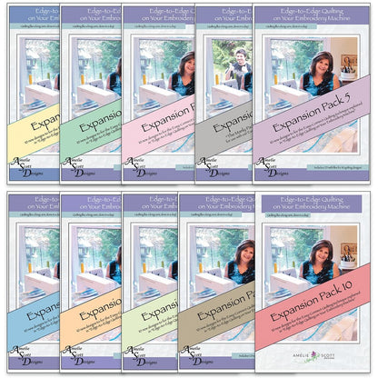Edge-To-Edge Embroidery Book and Expansion Packs