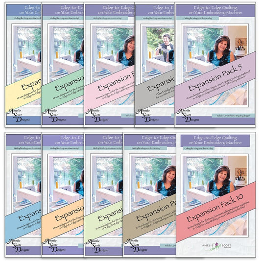 Edge-To-Edge Embroidery Book and Expansion Packs