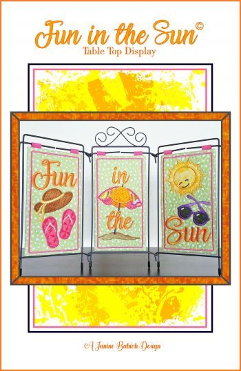 Janine Babich Fun in the Sun Table Top Display Design