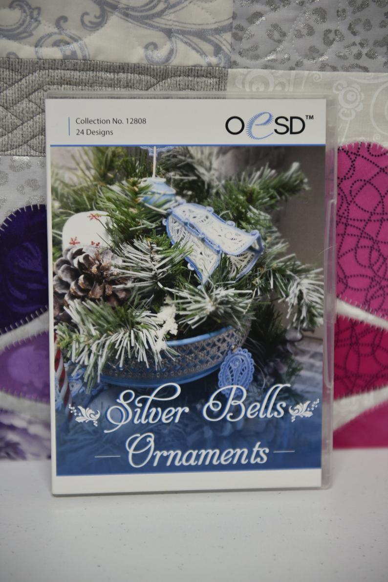 OESD Silver Bells Ornament NO. 12808