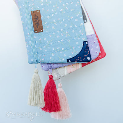 Kimberbell Pretty & Posh Zipper Pouches CD KD5122
