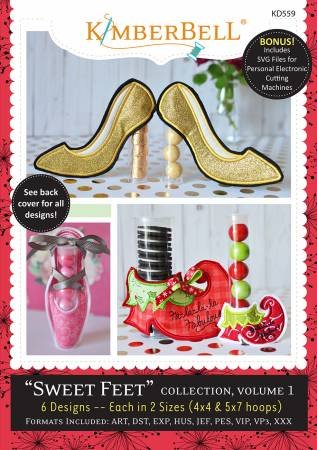 Kimberbell Sweet Feet Collection Volume 1 Embroidery CD KD559