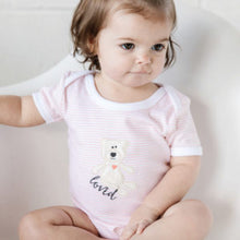 Load image into Gallery viewer, Kimberbell Blushing Peach Infant Bodysuit Set, 3-6 Months, 6-9 Months or 9-12 Months