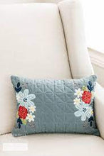 Load image into Gallery viewer, Kimberbell: Kimberblanks Quilted Pillow Blank, Patriot Blue Linen KDKB2436